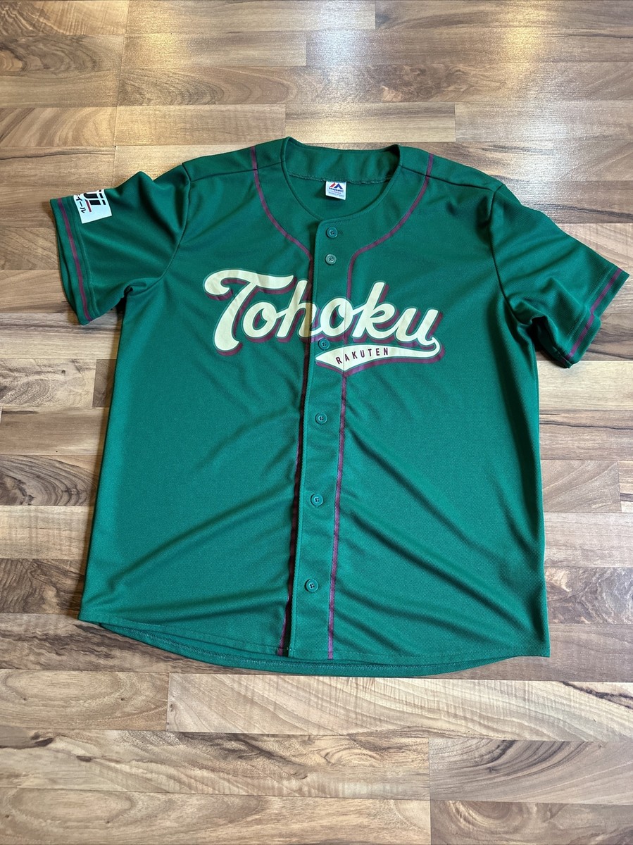 Rakuten Eagles プロジャケット 2XL Tohoku Rakuten Golden Eagles Majestic Jersey Adult Large Japan