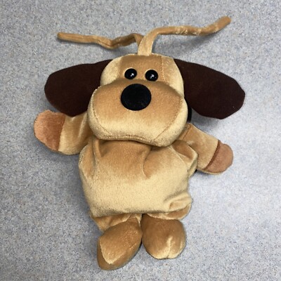 Musical Brown Dog Puppy plush crib toy lullaby song Toy Pull String 8 -11 