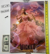 Wicked Glinda 12 x 18 Poster Ariana Grande 2024 Regal VG