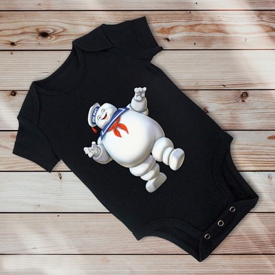 Stay Puft Ghostbusters In Black One Piece For Baby Ages 3 6 Months Ebay