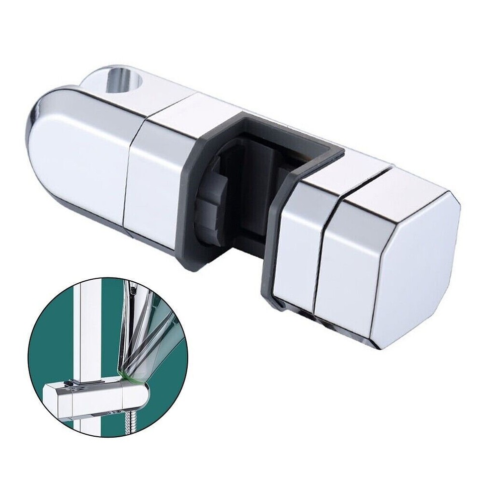 Chrome Shower Rail ABS Adjustable Bracket Adjustable Shower Head Holder