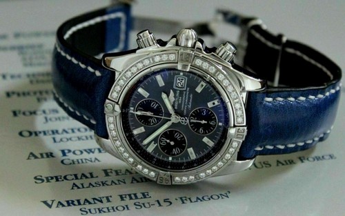 Cinturino dell'orologio en pelle adatto per Breitling 20/22 20/24mm watch  strap | eBay
