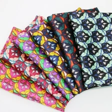 Damascus Printed Satin Fabric Dress Shirt Scarf Pajamas Textile soft 1yard*148cm