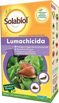 SBM SOLABIOL Natria Lumachicida BIO PFnPE Esca Granulare 500g utilizzabile per Orto