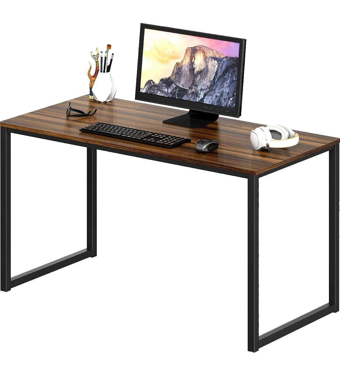Коричневые компьютерные столы для домашнего офиса