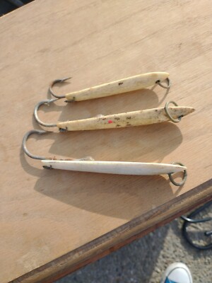 日本製魚雷ボート、ブリキ 骨董 3 Vintage Bone Saltwater Jigs / Lures Japan | eBay