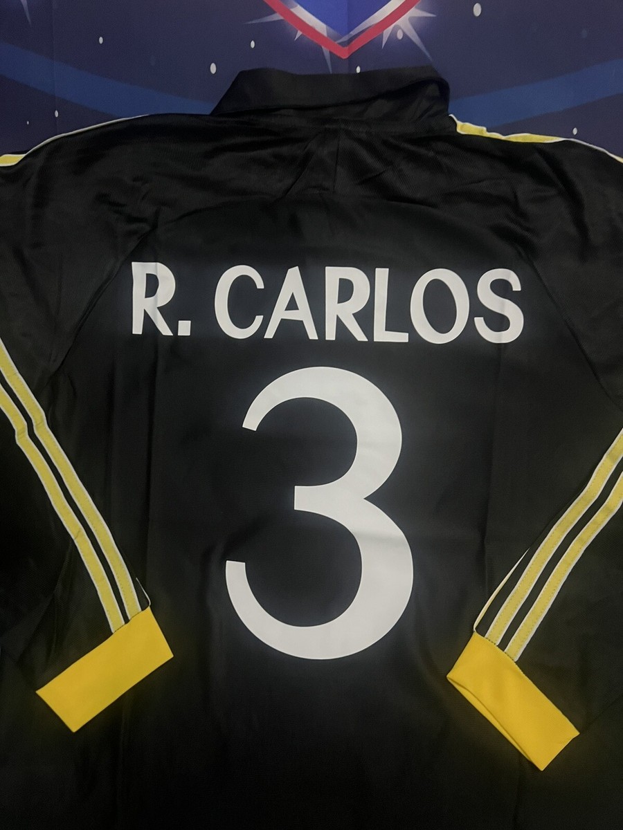 Real Madrid レアル・マドリード　ユニフォーム 長袖 R.carlos メンズ サードユニフォーム 長袖 オーセンティック ユニフォーム