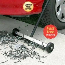 Magnetic Sweeper Work bench Tool Roof Nail Magnet Lawn garage floor paint hammer