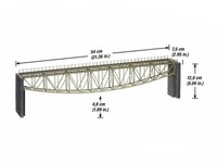 Noch 67028 Spur H0 Fischbauch-BrüCke Lasercut-Bausatz 54Cm