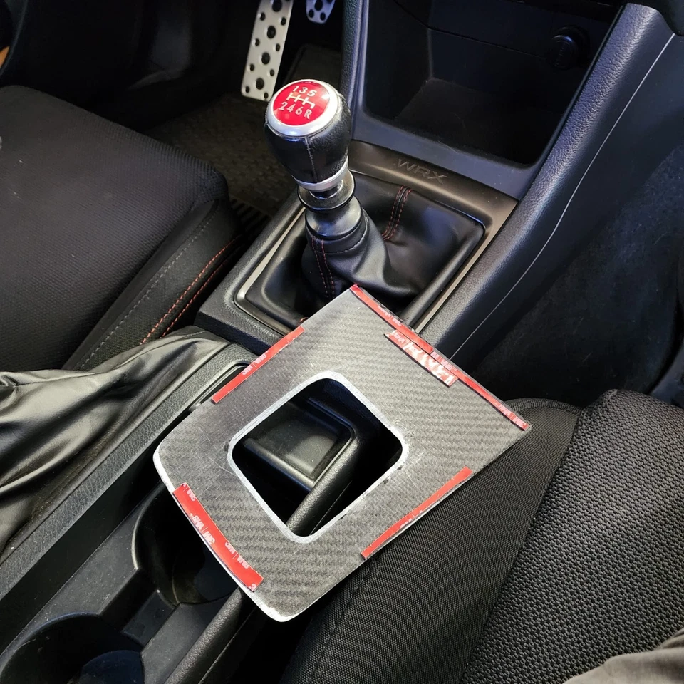 Отделочная пластина переключателя передач из углеродного волокна для Subaru VA WRX 2015-2021 годов выпуска - Изображение 3 из 4