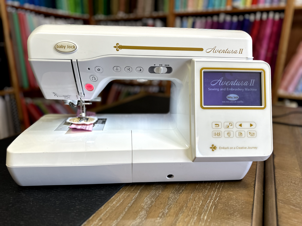 Baby Lock Aventura II Sewing & Embroidery Machine Low Stitch Count Just