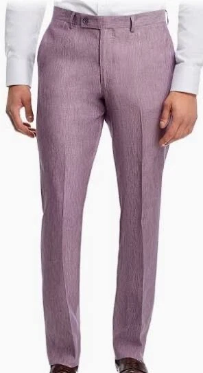 Giorgio Armani — NWT  Linen Emporio Armani Slim Fit Suit Purple Pants Sz 56EU/44R US