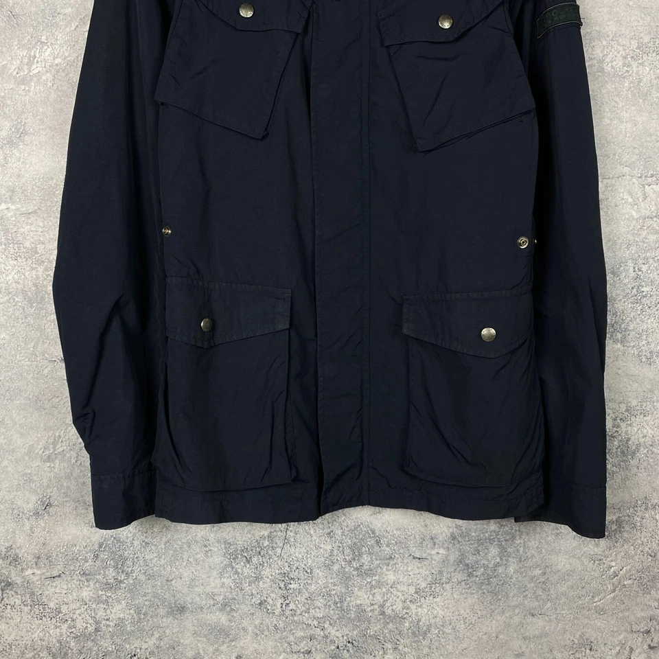 Men’s WoolRich Jacket Windbreaker Blue Nylon Size M - Image 3 of 4