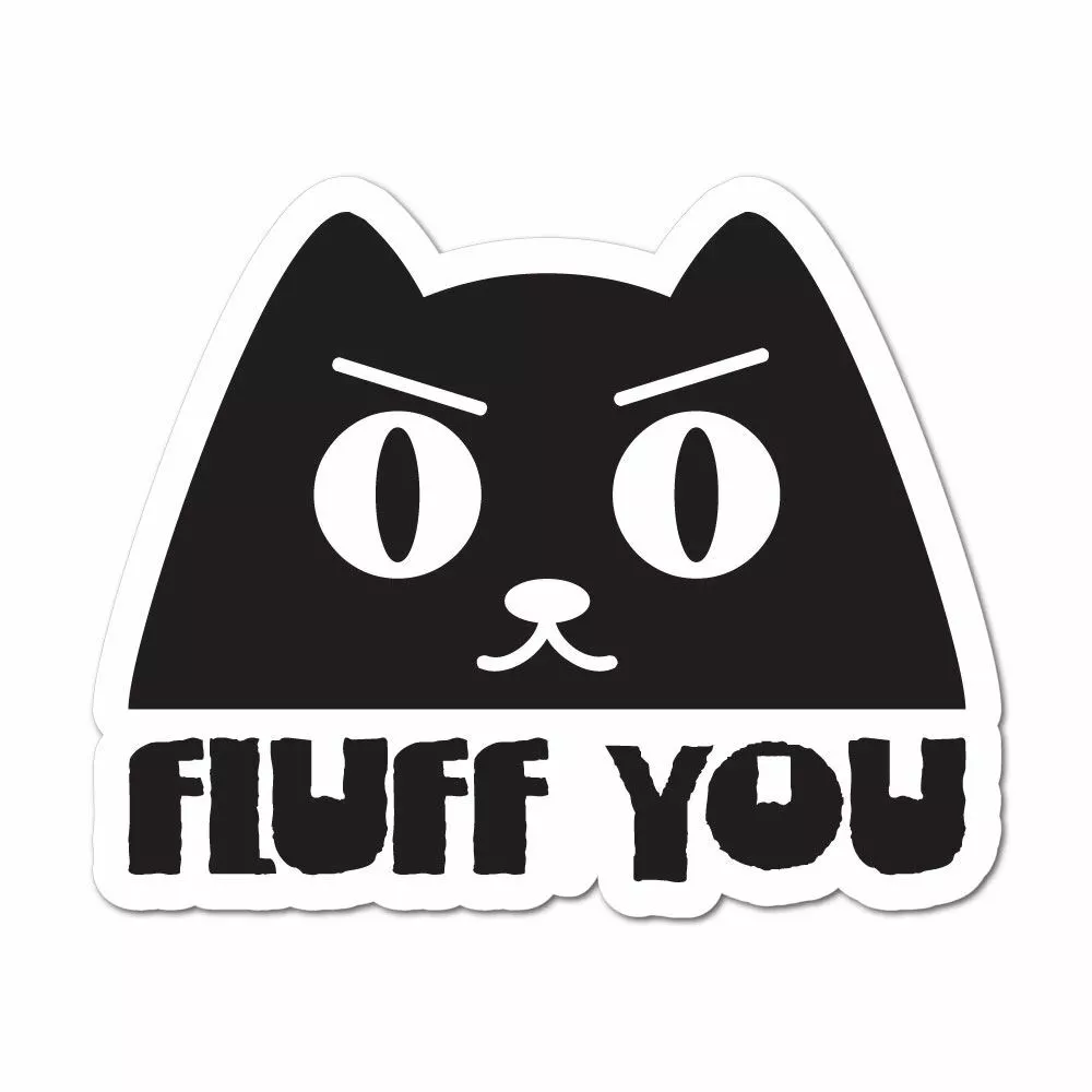 Angry cute cat' Sticker