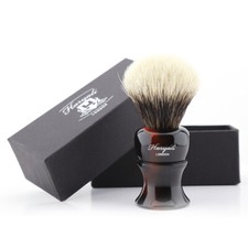 Luxury Men's Grooming Beard Wet Shaving Brush Silvertip Badger Hair Resin Handle