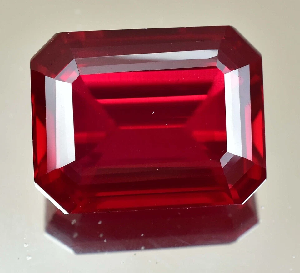 BIG SIZE Natural Blood Mogok Red Ruby 104.75 Ct Emerald Certified Loose Gemstone - Image 2 of 4