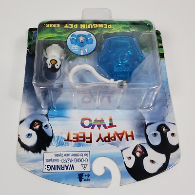 Happy Feet Two Erik Figure Penguin Pets Charm MOSC Thinkway Toys