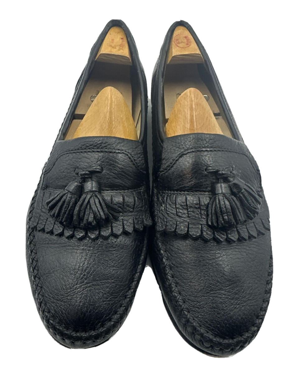 Bruno Magli Men\'s Black Leather Tassel Loafers BRUNO MAGLI Tassel Loafers Dress Shoes Genuine Iguana Sz  main image 3