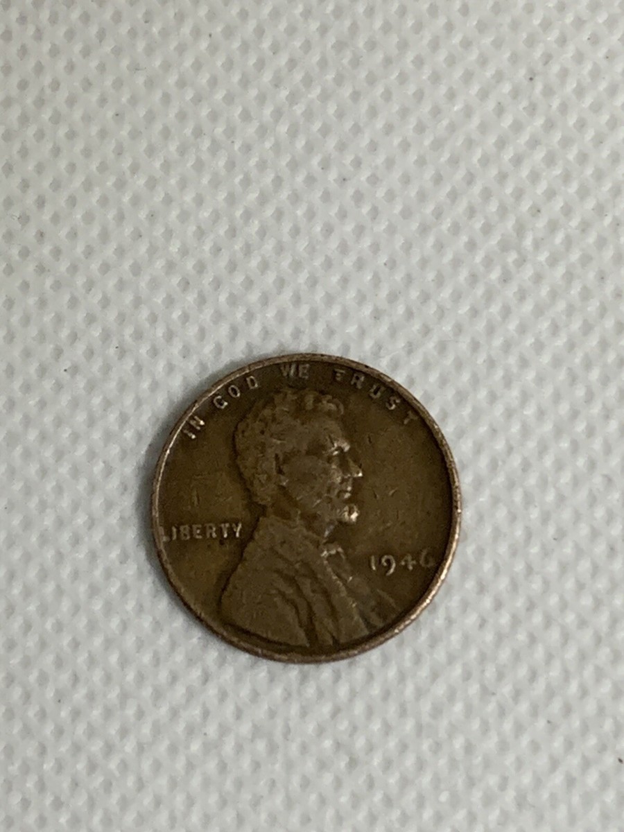 1946 Wheat Penny No Mint Mark Extremely Rare Error On The Rim 