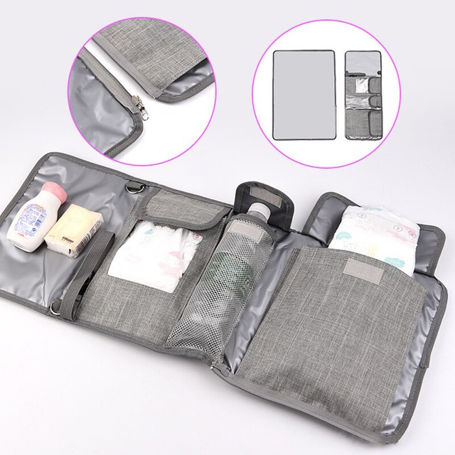 portable changing mat with storage