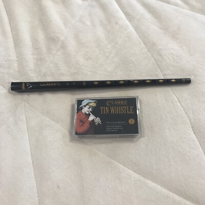 The Clarke Tin Whistle Key of C with Instruction Cassette