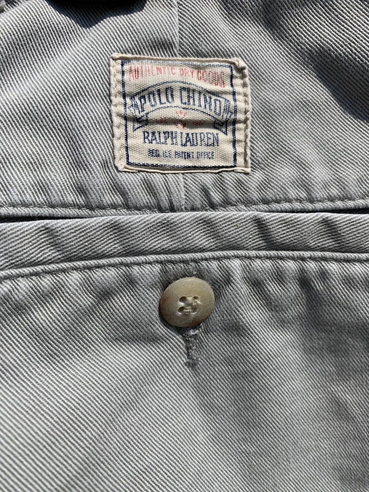 Мужские плиссированные шорты брюки Polo от RALPH LAUREN размер 38 - Изображение 3 из 4