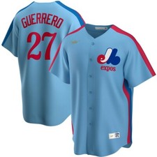 Montreal Expos Vladimir Guerrero Powder Blue Road Cooperstown Collection Jersey