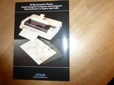 EPSON HI-80 Kompakt-Plotter Prospekt Brosch&uuml;re 1984 Selten Rarit&auml;t