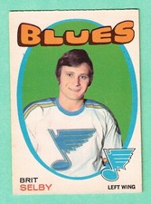 (1) BRIT SELBY 1971-72 O-PEE-CHEE  # 226  BLUES  EX-MT  CARD (I1306)