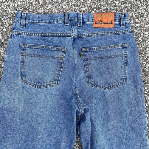 VTG Orvis Swamper Jeans Mens 36x30 (34x30) Blue Denim 85XR Grunge Work Outdoor - Picture 14 of 18