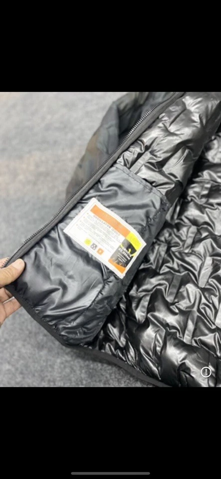 Chaqueta de invierno Dri-Fit ropa deportiva relleno cortavientos para hombre, S M L XL Foto 3 de 4