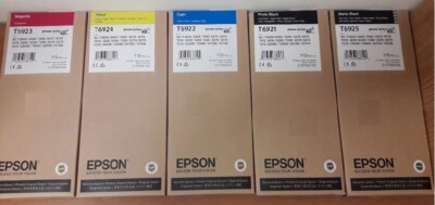 5 x Original Tinte Epson SureColor SC-T3000 SC-T5000 SC-T7000 / T6921 -T6925 Set