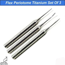 Dental Periodontal Instrument Implant Extraction Screw & Flex Periotome 3PCS Kit
