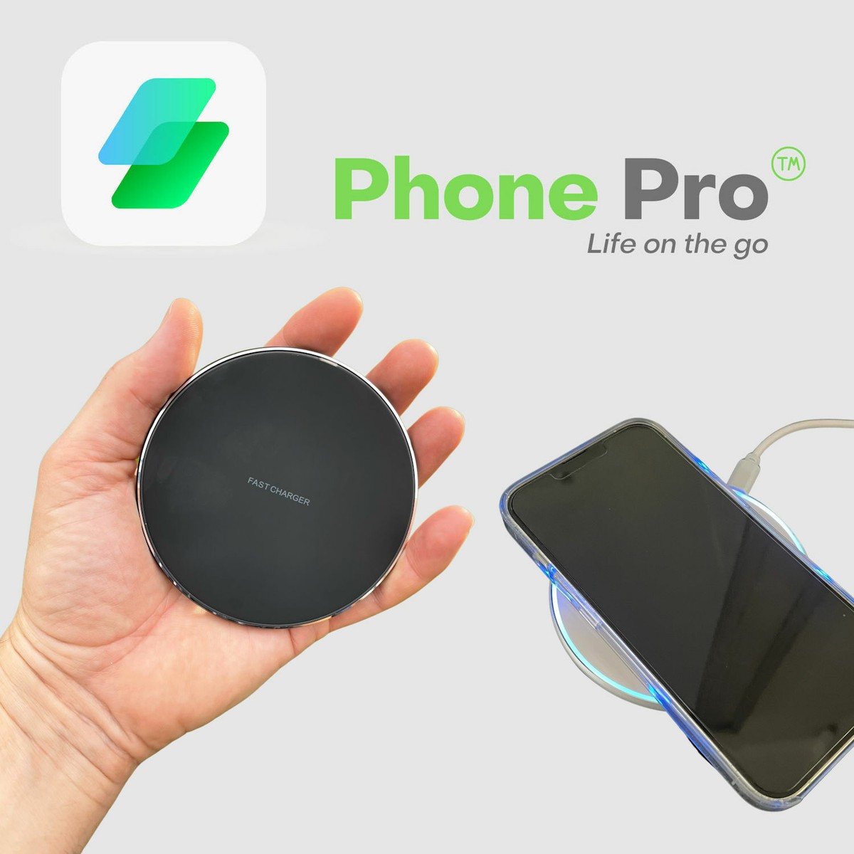 Wireless Bedside Table Charger Pad for Samsung Galaxy S8 S9 S7 S7