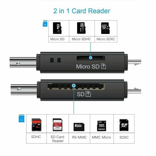 Micro USB OTG To USB 2.0 Micro SD/Adapter SD Card Reader With Standard USB Male - Picture 8 of 12