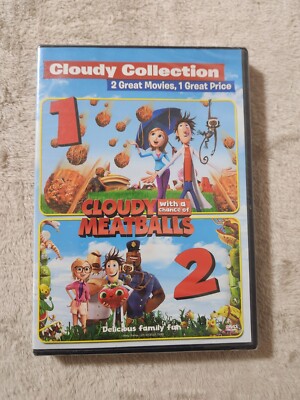 Cloudy with a Chance of Meatballs / Cloudy with a Chance of Meatballs 2 (DVD)NEW