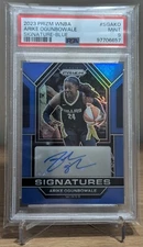 2023 Panini Prizm WNBA Arike Ogunbowale Signature Blue #AG-AKO #01/49 PSA 9 MINT