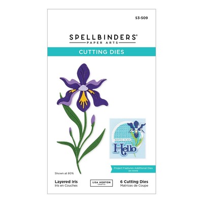 Spellbinders Etched Dies By Lisa Horton-Layered Iris, Spotlight Frames & Florals