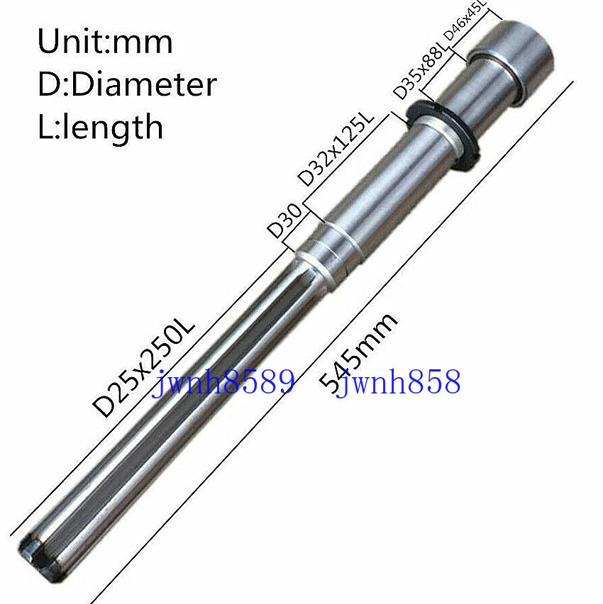 Bridgeport Milling Machine Shaft Spindle Taiwan Rocker R8 Vertical For Mill Part - Image 2 of 4