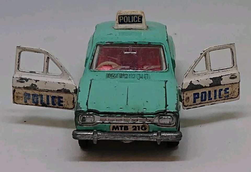 Vintage Dinky 270 Ford Escort Panda Police Car 1970 1972 eBay