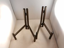 BROWN METAL STANDS - SET OF 2 "NEW" 7" WIDE X 10" TALL EXPANDS TO 9" WIDE