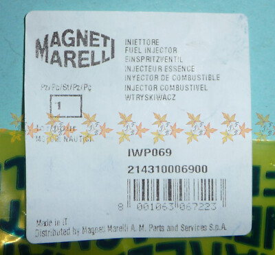 IWP069 YELLOW HARLEY DAVIDSON & DUCATI Fuel Injector GENUINE