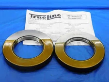 CERTIFIED 3 3/8 12 UN 2A SOLID THREAD RING GAGES 3.375 GO NO GO = 3.3190 3.3126