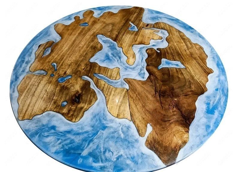 Ocean Epoxy table, dining room furniture, kitchen dining table, Epoxy Coffee top