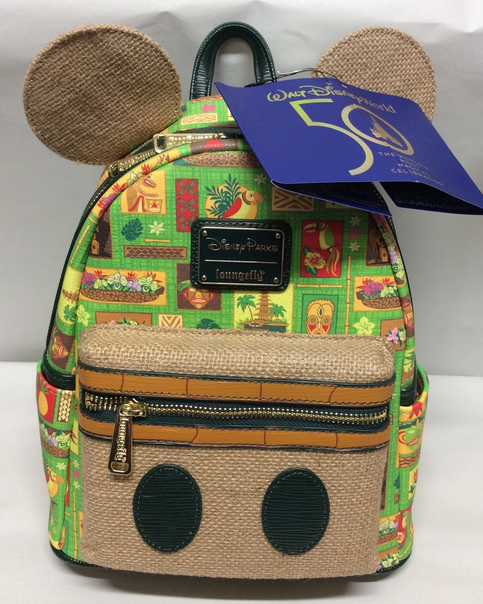 Disney Mickey Main Attraction Loungefly Enchanted Tiki Room Backpack NWT