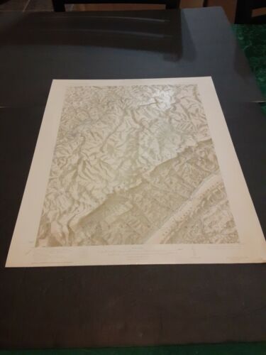 1924 ORIGINAL ANTIQUE MAP PHILIPSBURG PENNSYLVANIA QUADRANGLE 16.5x20 EXCELLENT - Picture 1 of 12