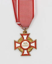 Austrian Military Merit Cross 3rd Class  with ribbon