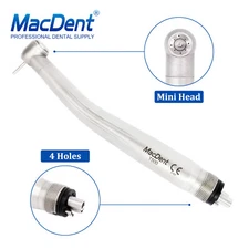 MacDent T500 Dental Turbines 4 Water Spray High Speed Handpieces Anti-Suck Back
