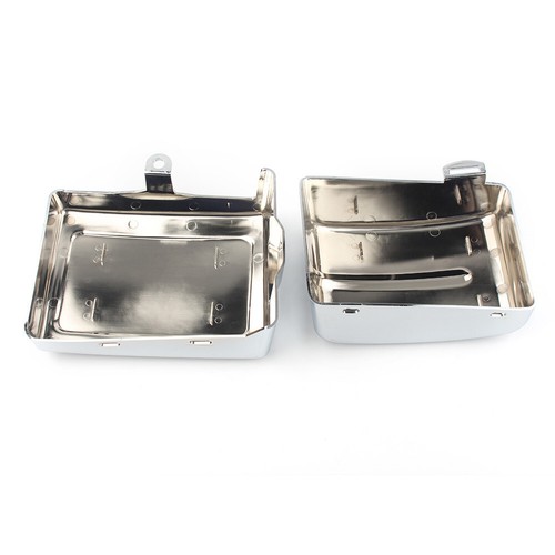 Chrome Battery Side Cover for Harley Dyna Fat Bob Low Rider Super Glide 2006-17 - Picture 10 of 13
