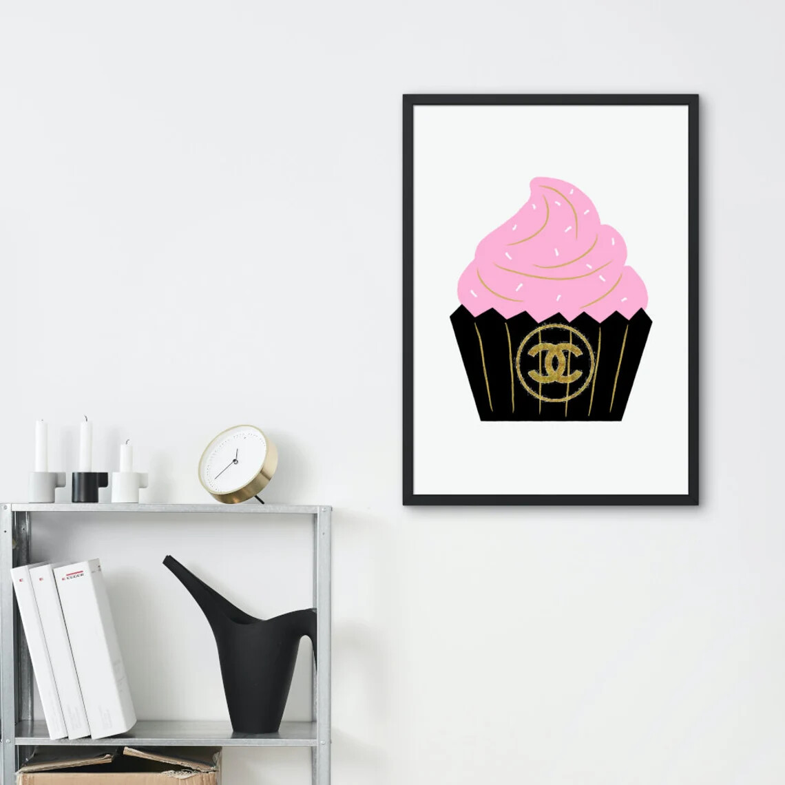Cupcake Fashion Wall Art Poster Premium Quality Choose your Size-image